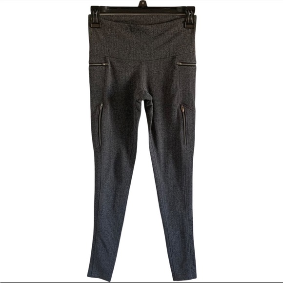 Athleta Sly Drifter Gray Herringbone Leggings S - Picture 3 of 8